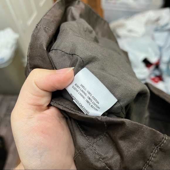 Eileen Fisher Brown Moto Jacket Cotton Size Small L - Picture 8 of 8